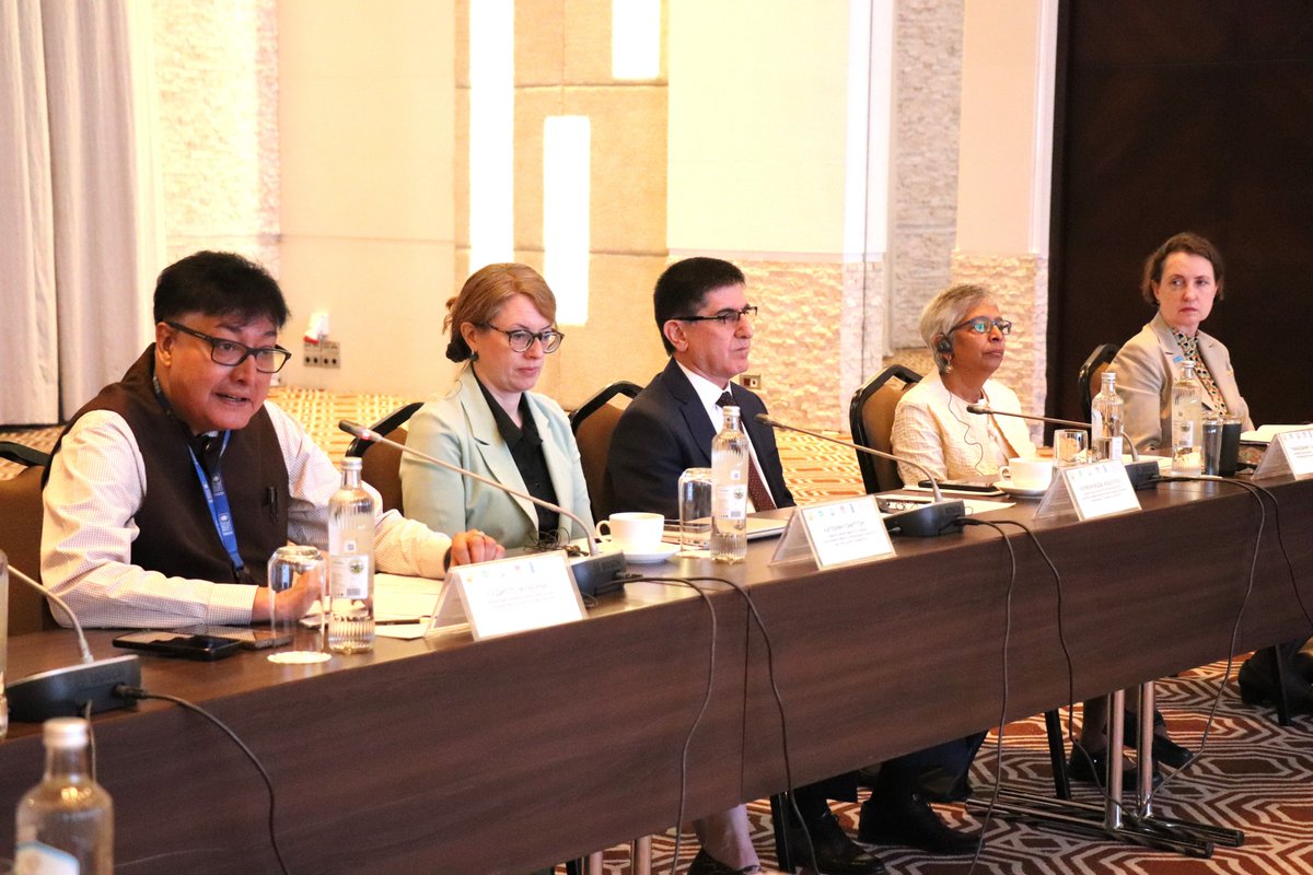 UNinTajikistan's tweet photo. #UNRC Parvathy Ramaswami welcomed broad consultations on the finalization of the Nationally Determined Contributions 3.0, stressing the whole-of-government, and whole-of-society approach. https://t.co/S39B3fkG6r
