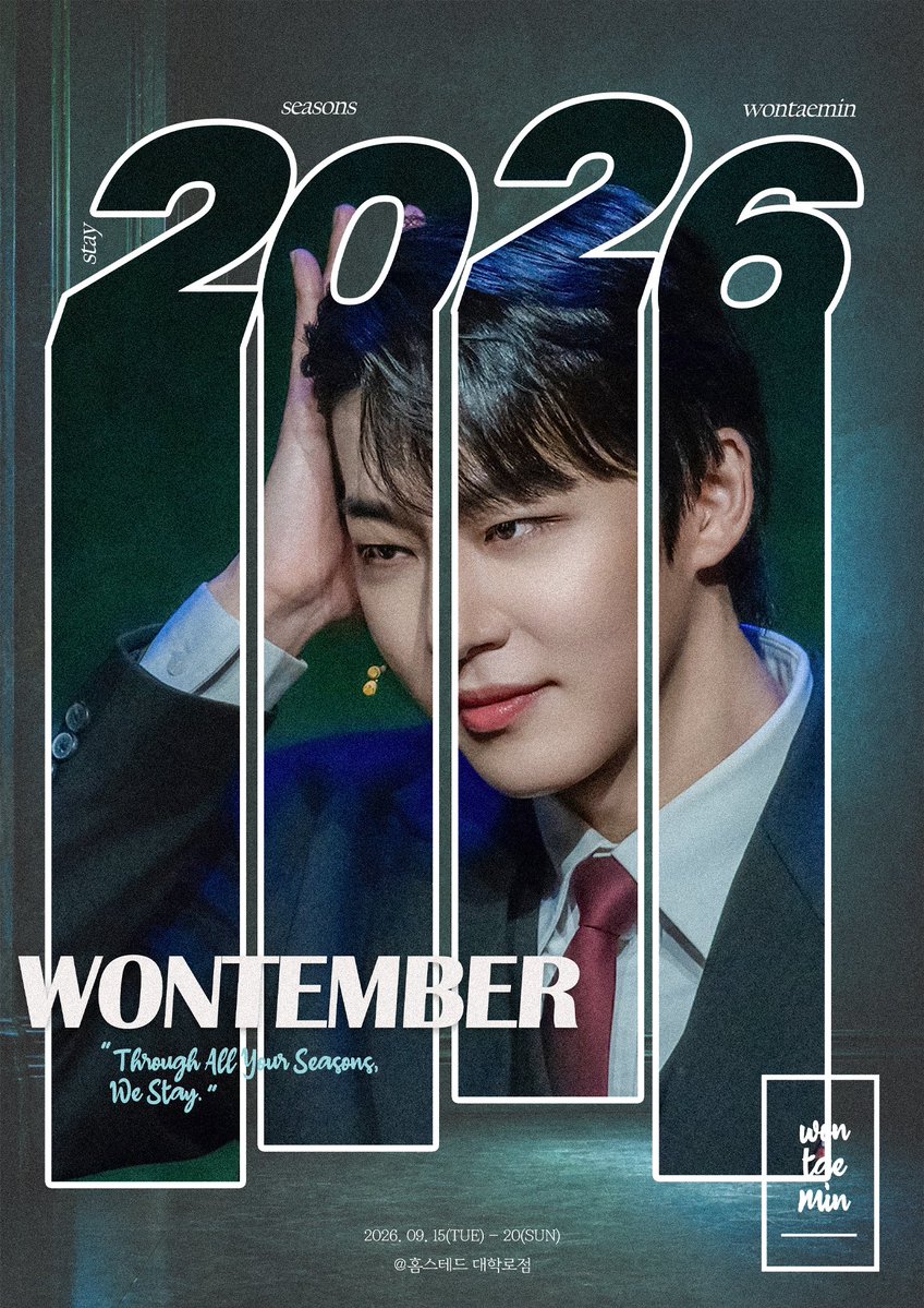 M_TamsForest's tweet photo. 𝐇𝐀𝐏𝐏𝐘 𝐓𝐀𝐄𝐌𝐈𝐍 𝐃𝐀𝐘
🌱𝐖𝐎𝐍𝐓𝐀𝐌𝐁𝐄𝐑🌱
원태민 배우님 생일 카페

❥ 2026. 09. 15 ~ 2026. 09. 20
❥ 홈스테드 대학로점

❥ 이벤트는 이미지를 참고해주세요💕

#올해의_원태민_WONTEMBER
#Happy_Taemin_Day
#365일_중_가장_원태민한_날 https://t.co/VJAk9Ei2gP