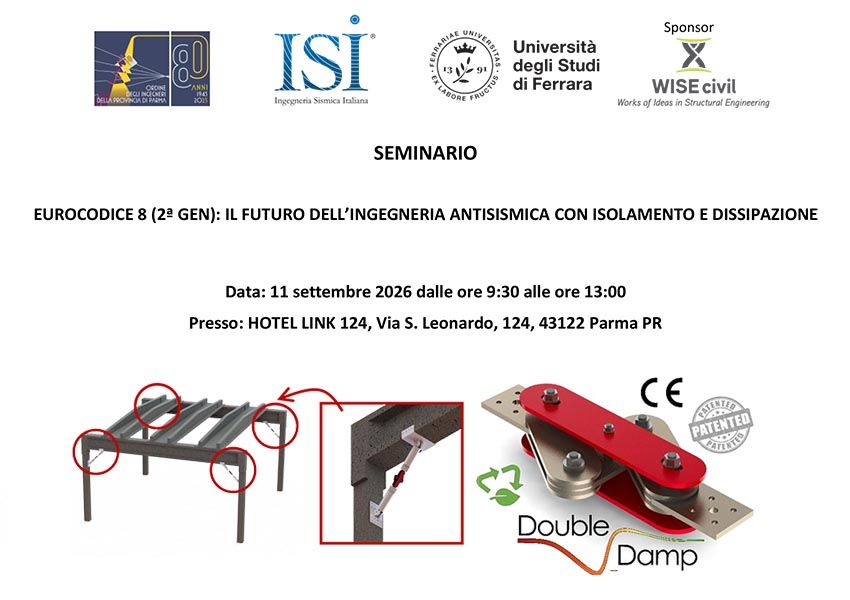 AssociazioneISI's tweet photo. #ISI Patrocini
Seminario "EUROCODICE 8 (2a GEN) - Il futuro dell'ingegneria antisismica con isolamento e dissipazione"
Info e iscrizioni
->> https://t.co/HD2kdBuzUE

#IngegneriaSismicaItaliana #sismica https://t.co/podSOK5pnu