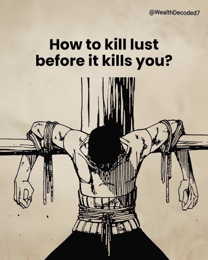 SophiatechAIx's tweet photo. How to kill lust before it kills you?

~Thread https://t.co/thgGk7abDV