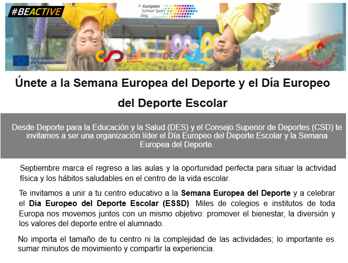 dcerverao's tweet photo. Semana Europea del Deporte únete en https://t.co/dFnFwZzorG
Del 23 al 30 de September #BeActive #SeActivo Más info en https://t.co/7Wn8CMKgRp https://t.co/iIHgpHcATs