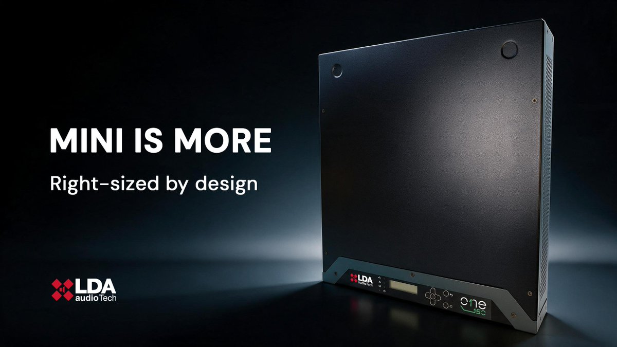 LDAAudioTech's tweet photo. Sometimes, enough is right.
Introducing Mini ONE: EN 54-certified PA/VA system for installations up to 2 zones & 150 W.
Right-sized by design.
👉 https://t.co/PSzplKSZ94
⬇️ https://t.co/L070HVt0T1
#MiniONE #EN54 #VoiceAlarm #PublicAddress #PAVA #LDAone https://t.co/ZUYM7IU310