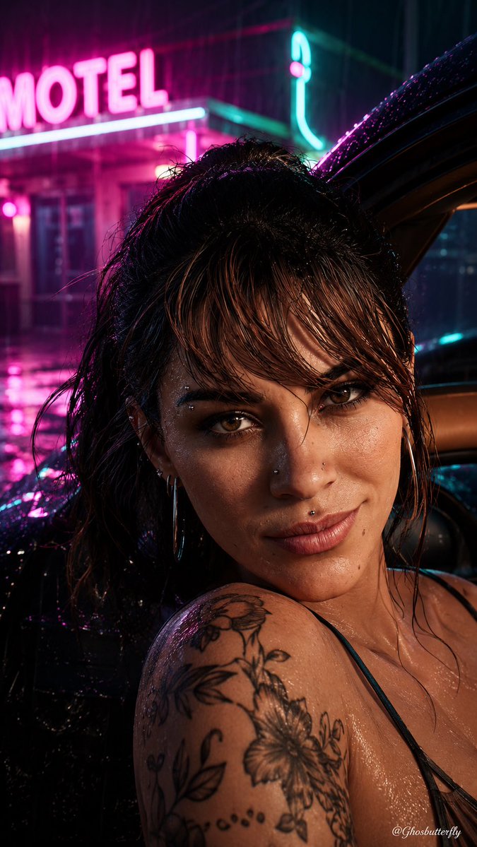 Ghosbutterfly's tweet photo. Lucia Caminos owns the night in Vice City. 🌴🔥

Which look wins—1, 2, 3, or 4? 👀

#GTA6 #GTAVI #LuciaCaminos https://t.co/AUH3PAQSsi
