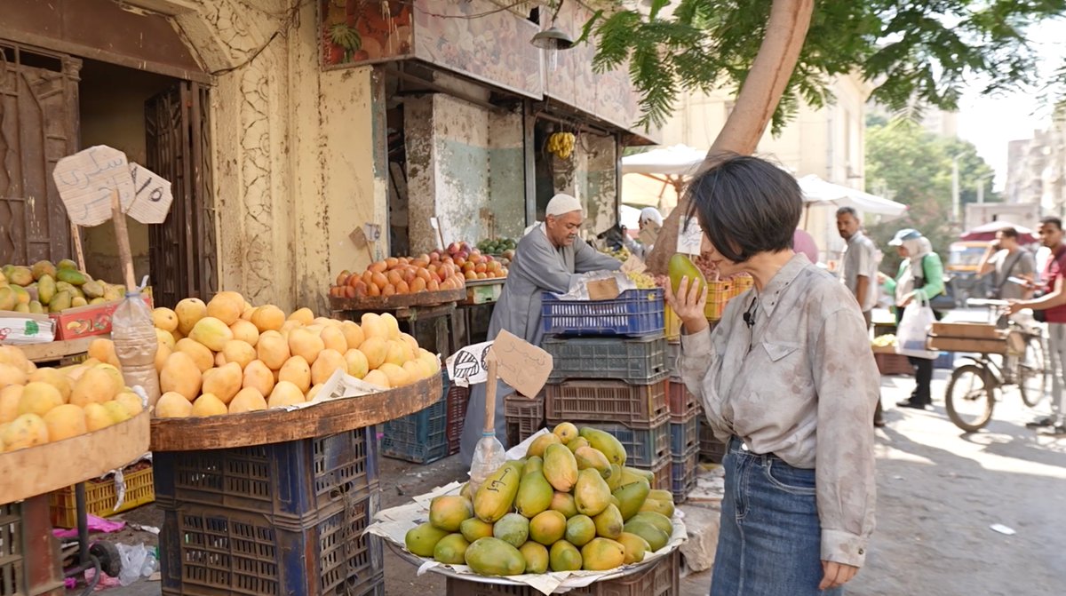 LiuXininBeijing's tweet photo. As China and Egypt celebrate 70 years of friendship, I've been getting to know Egypt in the best way, by seeing it, tasting it and meeting the people who call it home.
The pyramids were breathtaking, but I also loved the simple moments at Saad Zaghloul Market: Juicy guavas, sweet mangoes and easy conversations with friendly vendors. 70 years of friendship, and still plenty to discover. ❤️🇨🇳🇪🇬 #ChinaEgypt #Cairo #SaadZaghloulMarket