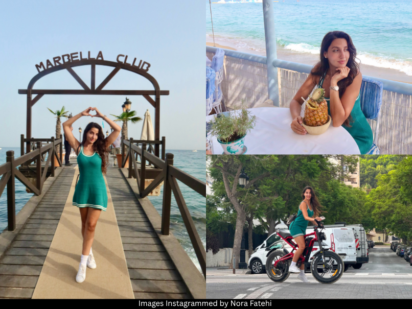 THEOFFICIALB4U's tweet photo. Nora Fatehi Says “Take Me Back” As She Shares Dreamy Glimpses Of Spain Holiday
#NoraFatehi #NoraFatehihot #Spain #photodump #Bollywoodactress #Kanchana4 #PoojaHegde #RaghavaLawrence #KDTheDevil #ShilpaShetty #SanjayDutt #DhruvaSarja
Story Link In Comments https://t.co/2gd2Md67YM