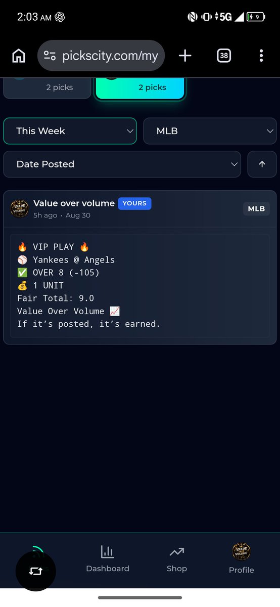 Malcolmwebb4444's tweet photo. 2-0 on VIP plays posted here so far 🔥 Free plays are tracked separately, but VIP members get those too......
#ValueOverVolume #GamblingX #VIPPicks #VIPWin #MLBPicks #BaseballPicks #SportsBetting #BettingResults #BetSmart #BettingValue #Over8 #Yankees #Angels #IfItsPostedItsEarned