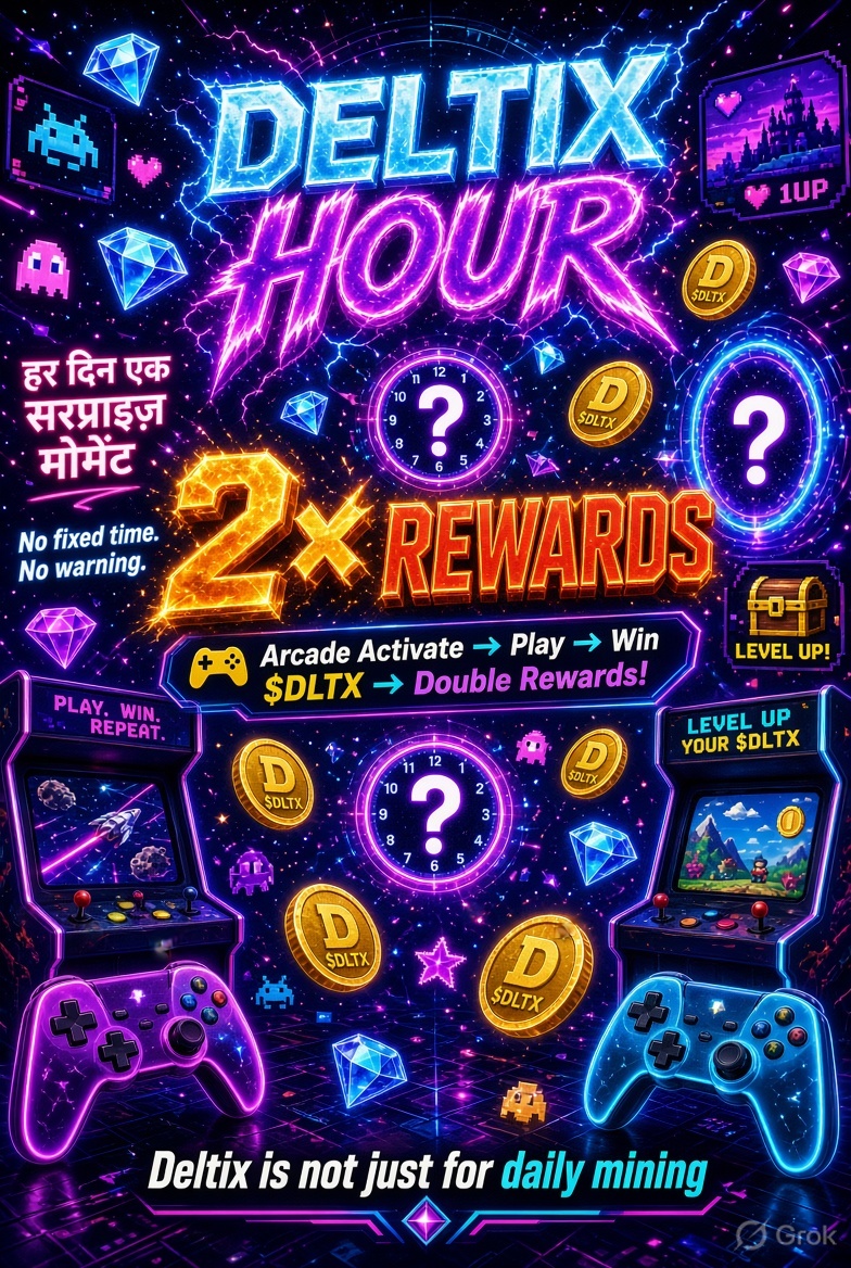 Ravendr55978725's tweet photo. 💎🎮 DELTIX में कुछ खास कभी भी हो सकता है… 👀....

हर दिन एक ऐसा सरप्राइज़ मोमेंट आता है, जिसका आपको पहले से पता नहीं होगा।

⏳ DELTIX HOUR

कोई फिक्स टाइम नहीं।
कोई पहले से चेतावनी नहीं।
बस दिन के किसी एक समय Arcade एक्टिवेट होता है:

#Deltix #DLTX #wDltx https://t.co/dOjEVwJxrJ