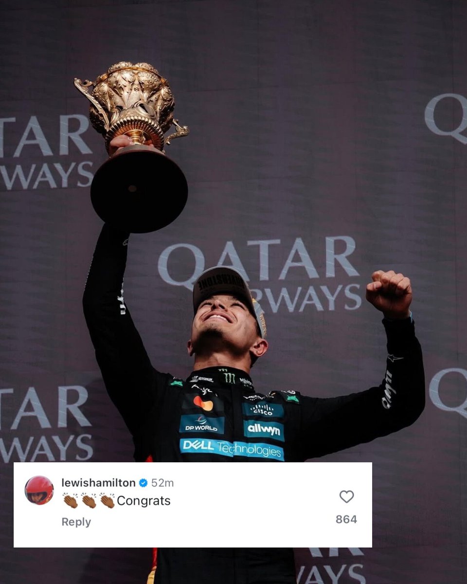hourlylewdo's tweet photo. lewis always supports his boy https://t.co/Qh1ACF4u4b
