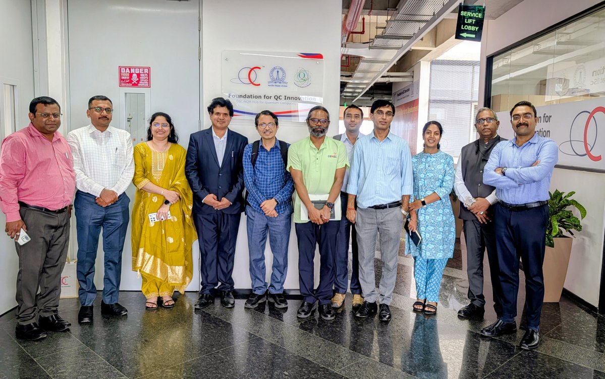iiscbangalore's tweet photo. IISc has established the Foundation for QC Innovation (FQCI), a Section 8 not-for-profit company that will serve as a DST-NQM Quantum Computing Thematic Hub.
It will bring together academia, industry & startups to advance quantum computing research.
๐: https://t.co/ovWaYXRwEQ https://t.co/o5HYQXu9iR