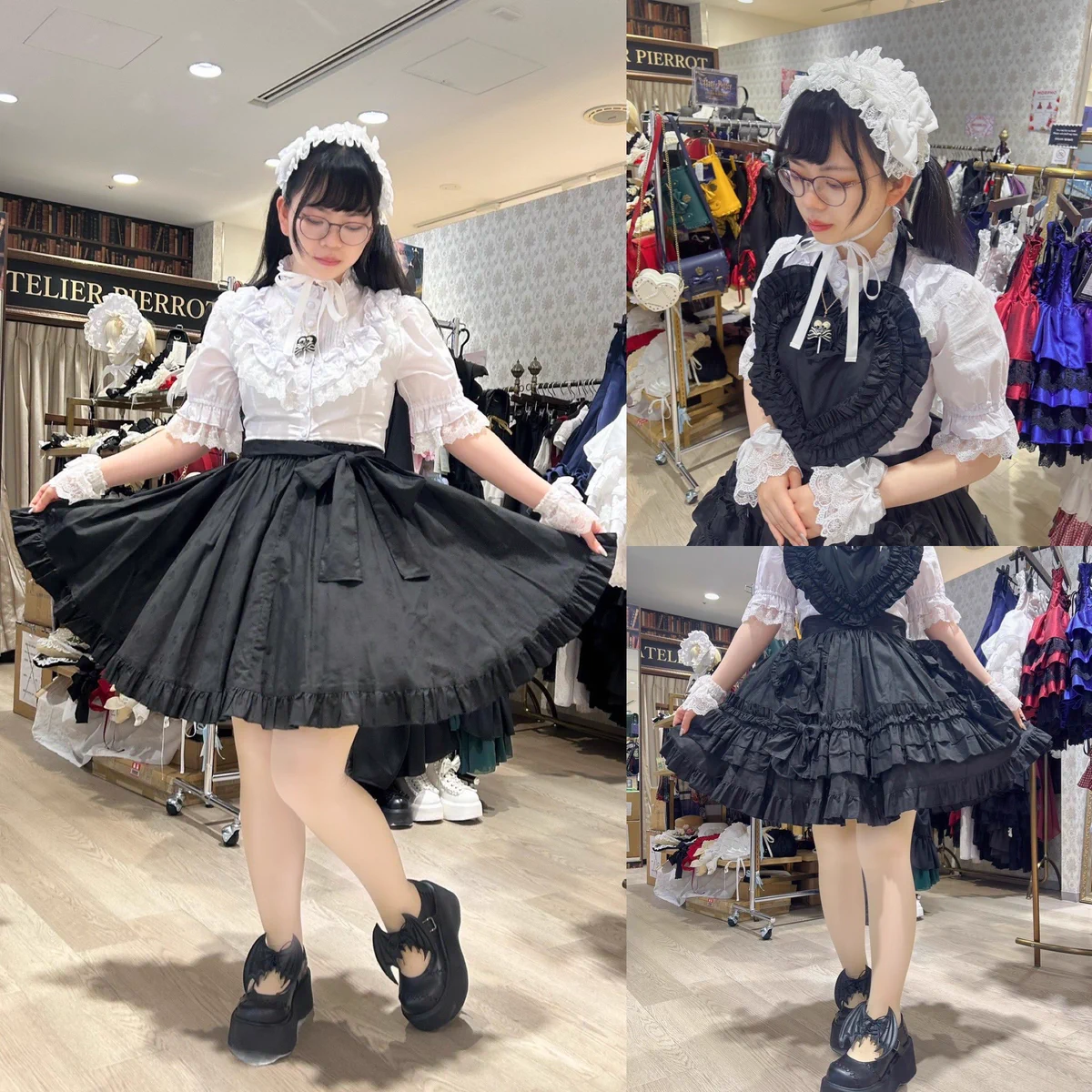 ATELIERPIERROT 夏目羽七海 エプロンスカート ブラウスセット ATELIER-PIERROT新宿マルイアネックス店 в X: „💙おすすめアイテム紹介