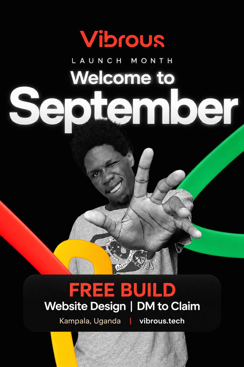 Vibrouslabs's tweet photo. Free website builds. This month only. DM us. Visit us at out official site https://t.co/rsTXqWmFej

#StartupUganda #KampalaBusiness #VibrousUG #discover #webdevelopment https://t.co/UqmQQnQuO3