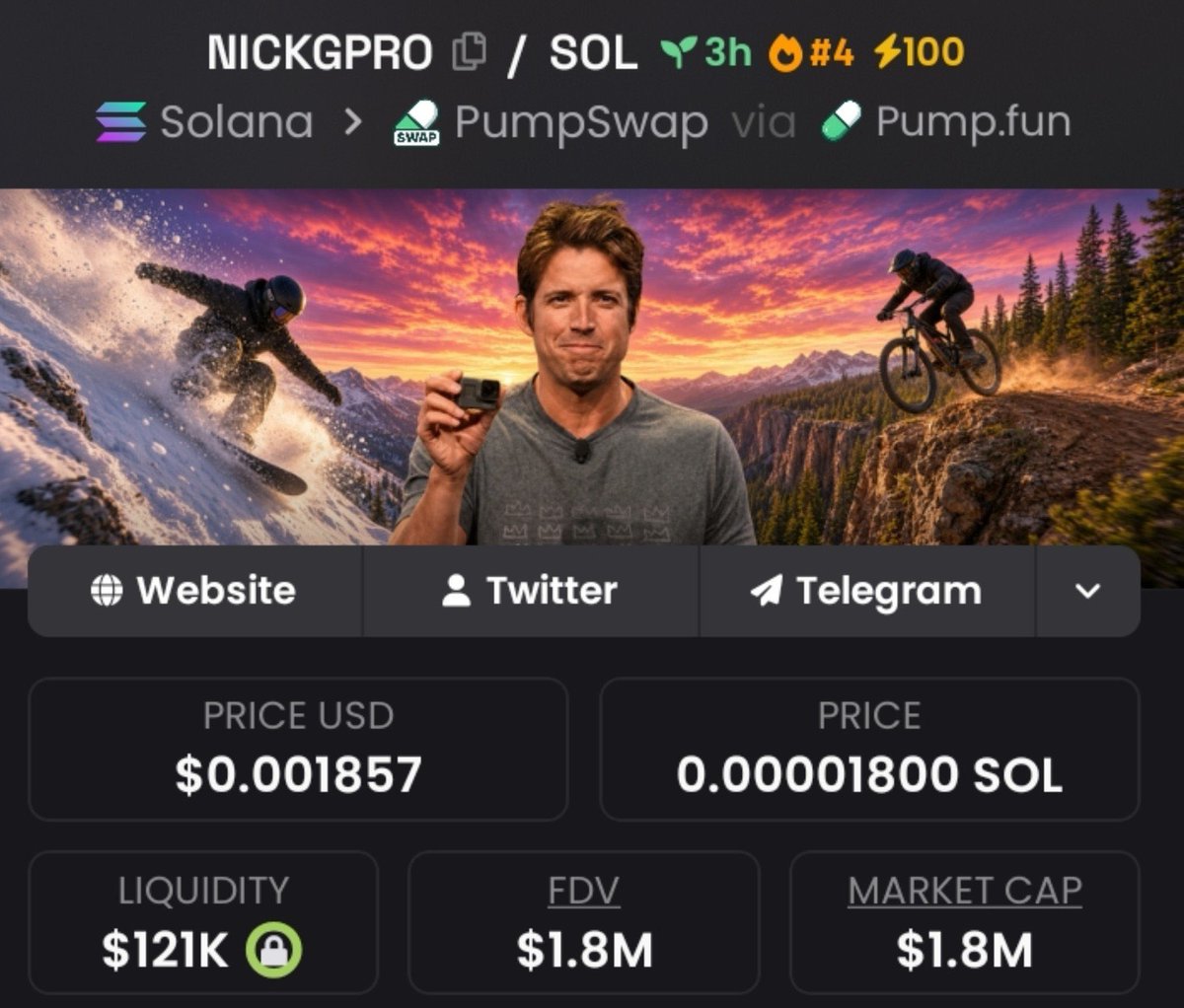 SrtaColombia1's tweet photo. $NICKGPRO Another massive send 🚀
$42K MC ➜ $1.8M MC
That’s what happens when you get in early.
Private TG ate once again 💰🔥
Follow & 📩 DM me to get into the TG before the next gem explodes.
Ca: 91X4ErT2VPRbK6SHsEBQ8J1T25twwFeTJhrHxJv7pump
#memecoins1000x #bbvipks https://t.co/aYq0zKkOti