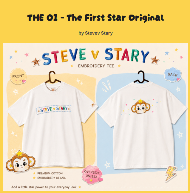 TsukiHikari08's tweet photo. Just two hours after pre-order launch, The First Star Original has completely sold out!✨

The debut piece from Stevev Stary by Jayna Angelina Stevens, born from Steve’s Star Story, marks a brilliant first chapter for the brand!

#StevevStarybyJ
#เรื่องราวดวงดาวนายสตีฟ
#Stevev https://t.co/dV3tZ1sEWe