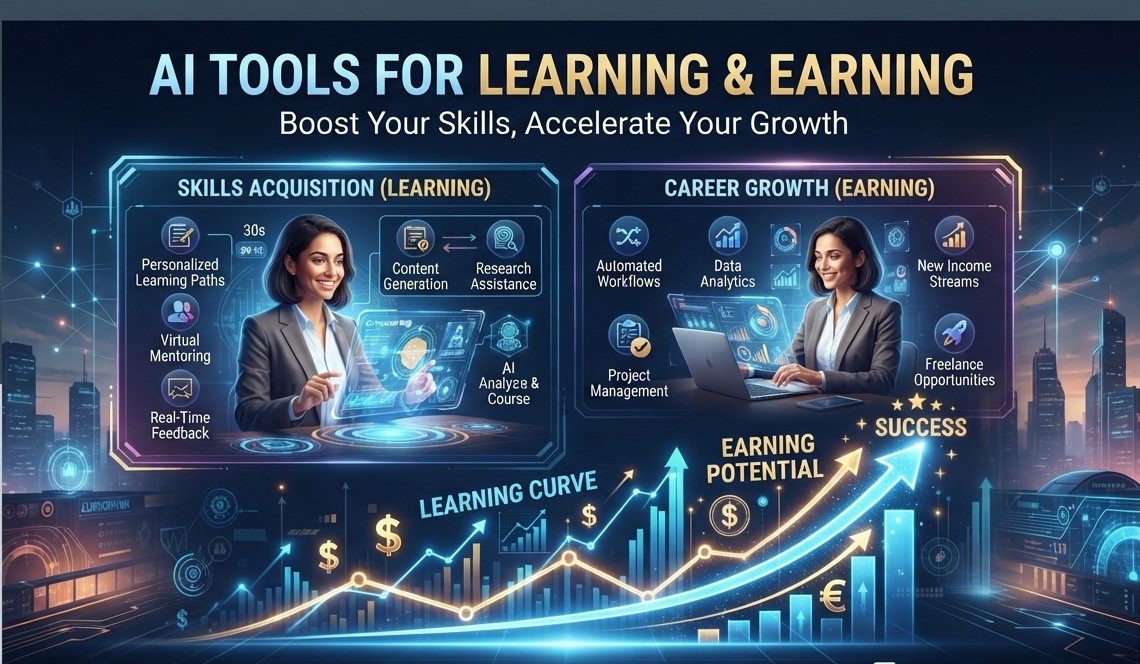 AIToolsEarning's tweet photo. 🚀 The Future of Learning &amp; Earning is Here!

The professional world is evolving faster than ever. Traditional skills are great, but combining them with Artificial Intelligence and modern software tools is what truly unlocks next-level growth and online earning opportunities. 💡 https://t.co/B3B4iKQkiH