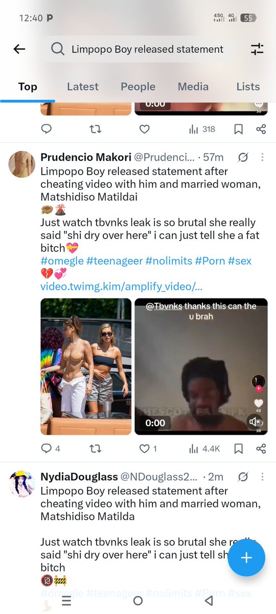 NDouglass2838's tweet photo. Limpopo Boy released statement after cheating video with him and married woman, Matshidiso Matilda
Just watch tbvnks leak is so brutal she really said "shi dry over here" i can just tell she a fat bitch
π―ββοΈ
#omegle #teenageer #nolimits #Porn #sex
πhttps://t.co/OwwPZfSD0p https://t.co/9bnrZUIYqT