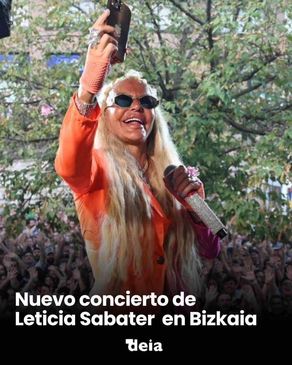 deia_eus's tweet photo. 🎶🎵 Las canciones y el particular estilo de Leticia Sabater serán los protagonistas de una velada pensada para disfrutar al aire libre y que tendrá, además, un aliciente importante: la entrada será gratuita

🔗 https://t.co/lUVpMtoAUF https://t.co/dkcFFC0eVO