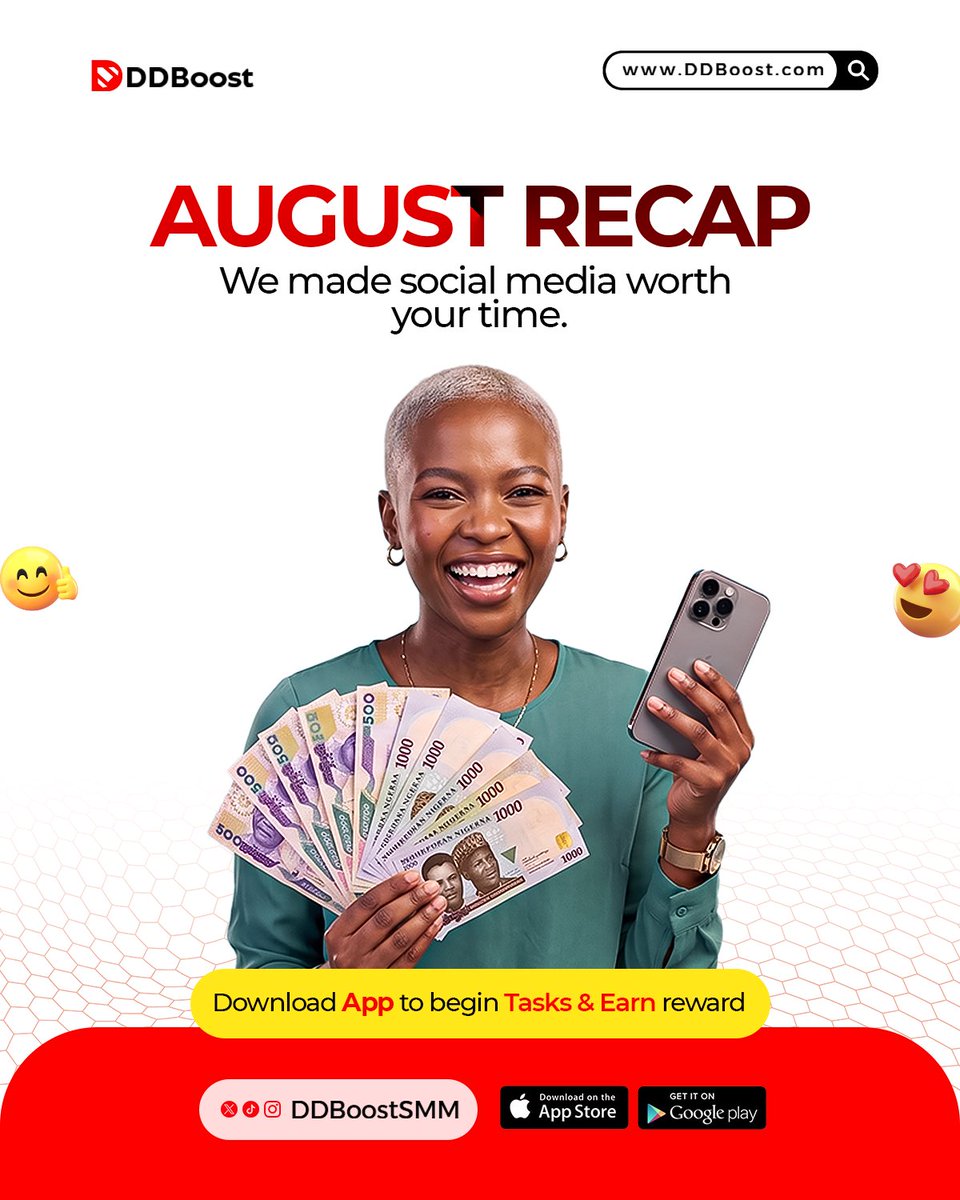 DDBoostSMM's tweet photo. Welcome to September ๐ค
We made social media worth your time, Perform Tasks & Earn ๐ธ
Download DDBoost App to begin Tasks & Earn Rewards ๐ค
#ddboost #makemoneyonline https://t.co/lhbq1m8xxi