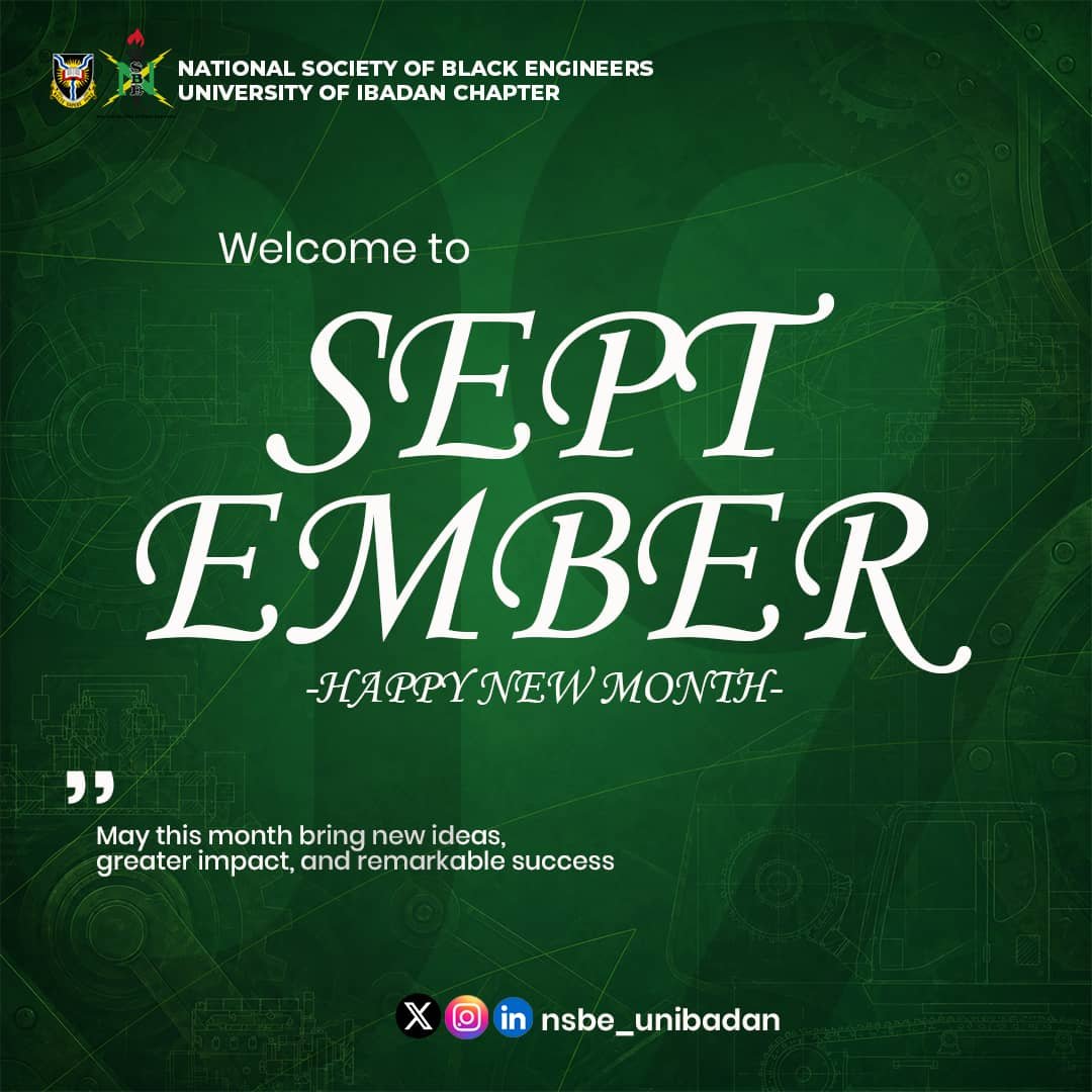 nsbeunibadan's tweet photo. 𝗪𝗲𝗹𝗰𝗼𝗺𝗲 𝘁𝗼 𝗦𝗲𝗽𝘁𝗲𝗺𝗯𝗲𝗿! 🚀

A fresh month to build, innovate, and make meaningful progress on all your academic and personal goals. 

©️𝗡𝗦𝗕𝗘 𝗨𝗜 𝗘𝗫𝗘𝗖𝗨𝗧𝗜𝗩𝗘 𝗕𝗢𝗔𝗥𝗗 https://t.co/ODNe6enxhs