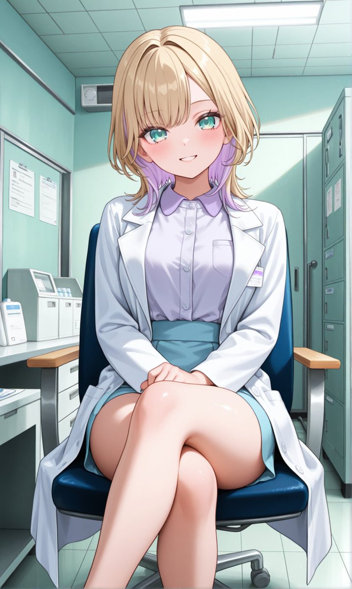Curaria18's tweet photo. #AIart #ぶいすぽ
胡桃のあ / Kurumi Noa　学校の保険医風
 SFW illustration. Non-explicit artwork. All ages https://t.co/YHqWQqHrZO