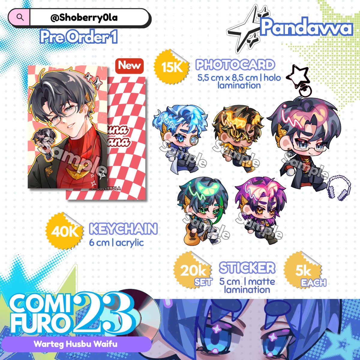 shoberry0la's tweet photo. [❤️ &amp; 🔁 appreciated!]
Shonya's #CF23 PO Batch 1 is open!

🍀Fandom : Genshin Impact, PANDAVVA, Killer Peter, Sefurden, TNF, KPDH, ect
🌸 Mail Order &amp; Pickup Order
📅 1 - 12 September 
🔗 https://t.co/mb5V6XWne4
#Comifuro23catalogue #CF23catalogue #comifuro23 
(1/3) https://t.co/OWrOAuZLlR