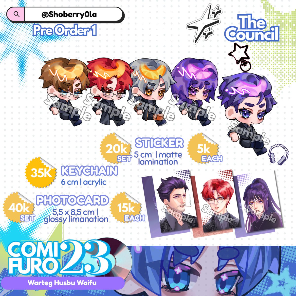 shoberry0la's tweet photo. [❤️ &amp; 🔁 appreciated!]
Shonya's #CF23 PO Batch 1 is open!

🍀Fandom : Genshin Impact, PANDAVVA, Killer Peter, Sefurden, TNF, KPDH, ect
🌸 Mail Order &amp; Pickup Order
📅 1 - 12 September 
🔗 https://t.co/mb5V6XWne4
#Comifuro23catalogue #CF23catalogue #comifuro23 
(1/3) https://t.co/OWrOAuZLlR
