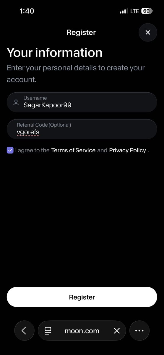 TweetOfNormie's tweet photo. @vgosquadkick Used your code ! Username- SagarKapoor99 https://t.co/c1GBTNH6gu