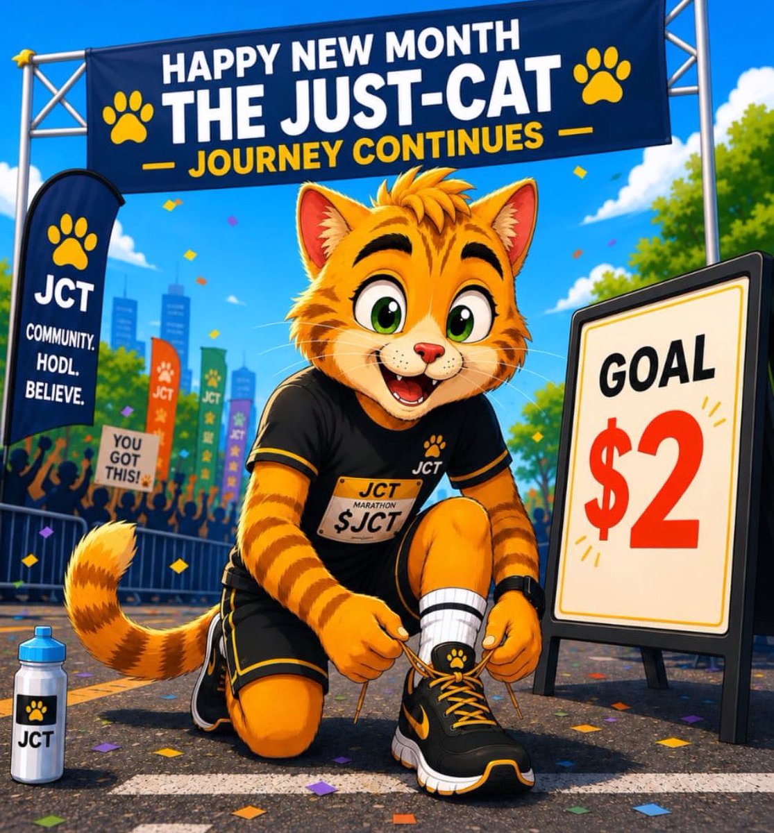 Just_Cat_Coin's tweet photo. HAPPY NEW MONTH, JUSTCATians 
✨🐈

The journey continues.

New month. Same community. Bigger belief.

Some will wait for the story to become obvious.
Others will be here while it’s still being written.

COMMUNITY. HODL. BELIEVE. REWARD.

It’s a structure it’s a system.

$JCT isn’t done.
We’re just getting started. 👀

Stay close. The next chapter may move fast.

#cryptonewsdaily #CryptoAlpha #CryptoAssets