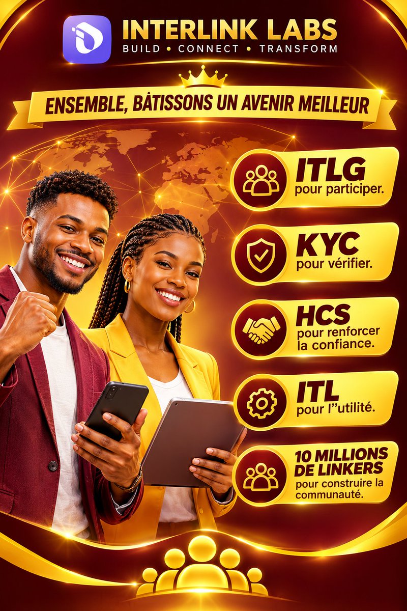CGbalet's tweet photo. Ensemble, Bâtissons un avenir Meilleur.
#Interlink #ITLG #ITL. https://t.co/iSDa6fsamb