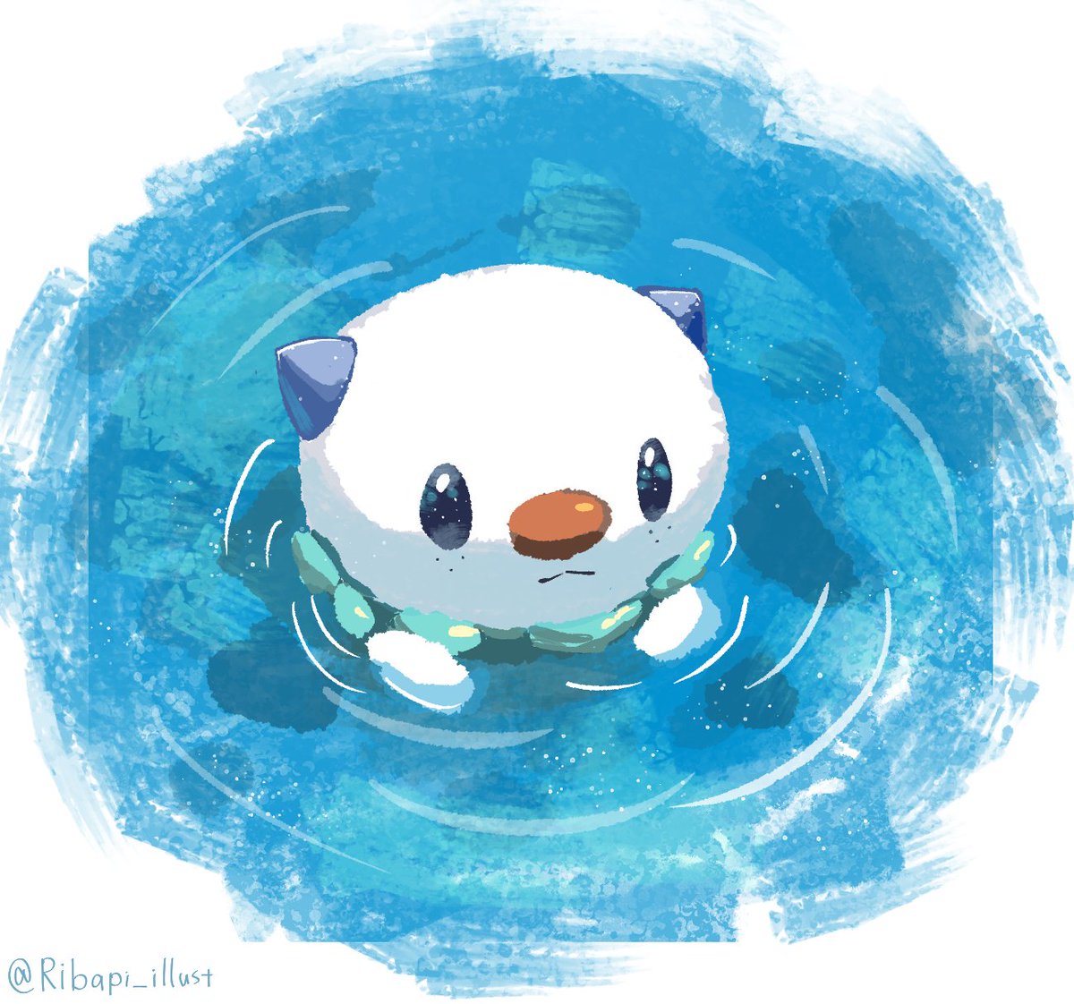 Ribapi_illust's tweet photo. ミジュマル💙
#ポケモン　#イラスト https://t.co/NJRUPbkWvl
