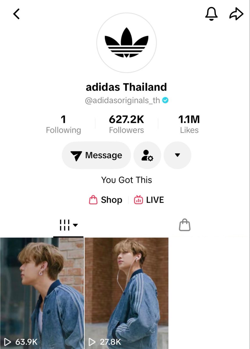 BamBamBooster's tweet photo. TikTok : adidas Thailand

โพสต์ ADIDAS ORIGINALS DENIM COLLECTION คลิปรวมและคลิปเดี่ยว *ปก BamBam ทั้ง 2 คลิป ฝากทุกคนเพิ่มยอดให้แบมแบมทั้งสองคลิปเลยนะคะ 💙🫶🏻
🔗 https://t.co/VHuMyP62gB
🔗 https://t.co/oGv3YErbZf

#BamBamxadidasOriginals  #adidasOriginals #BamBam #adidas #adidasThailand @BamBam1A @adidasoriginals @adidas
