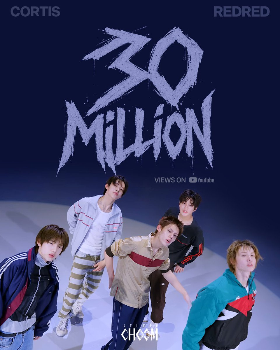 M2MPD's tweet photo. CORTIS's 'STUDIO CHOOM ORIGINAL' hits 30 MILLION views!
STUDIO CHOOM ORIGINAL <CORTIS 'REDRED'> 3000만뷰 돌파🚥
⠀
▶ https://t.co/CHAgj2HZ1C
⠀
#SC_ORIGINAL #CORTIS #REDRED 
#코르티스 @cortis_bighit
#STUDIOCHOOM https://t.co/XFLIR3CcNX