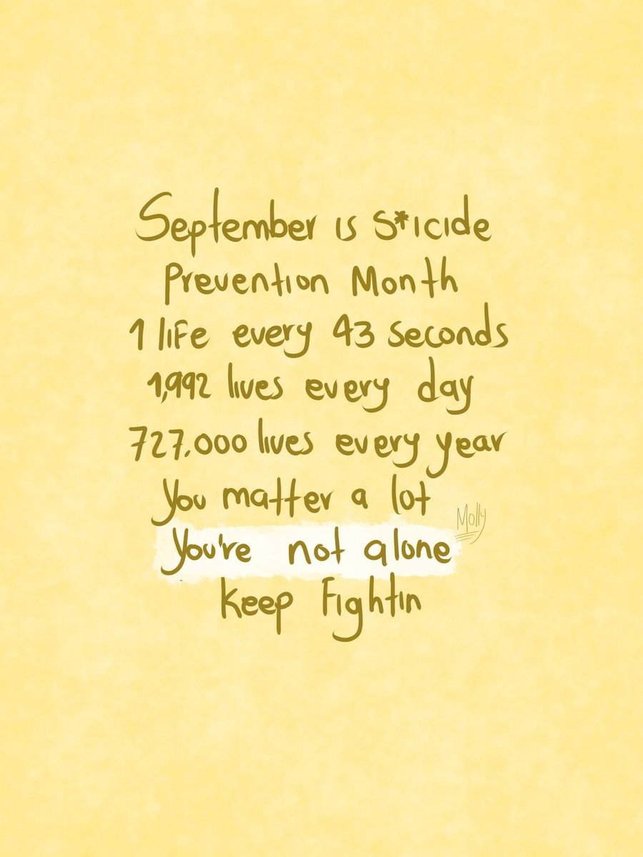 mikaasuma's tweet photo. Welcome september

Its suic*d*e prevention month

I wish this month im getting better ☺️ https://t.co/zkd4YyLSYL