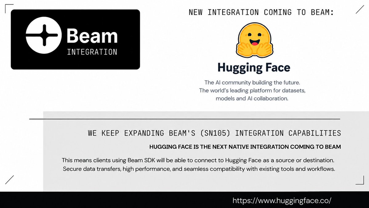 Our first R2 -> Hugging-face transfer on Beam completed successfully.
(powered by #Bittensor)