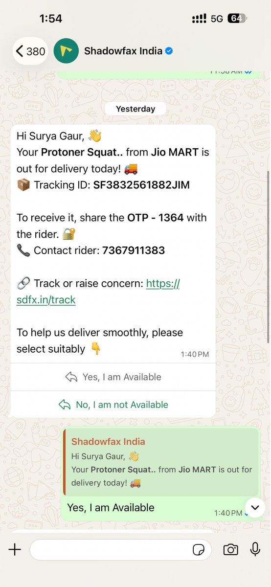 MadaraReanimtd's tweet photo. @JioMart_Support @abheshekbansal 
Absolutely incompetent order management by @JioMart &amp; pathetic delivery by @shadowfax_in.
Order Id: JM6A855A9D019CB2B8A9

#MukeshAmbani  #SandeepVaraganti https://t.co/CRvqWdvPmP