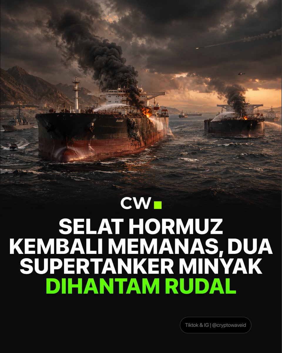 CryptoWaveID's tweet photo. 🚨 BREAKING NEWS: Bitcoin Koreksi Usai Selat Hormuz Kembali Memanas! https://t.co/vMxe5nlX8r