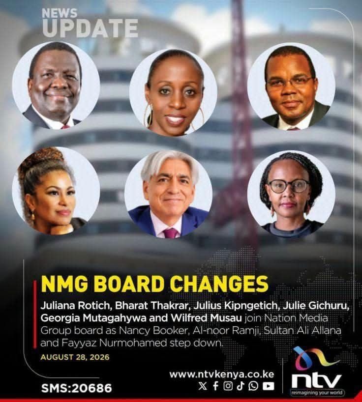RobaPatanisho's tweet photo. Out with the old in with the new!!
New Chapter Nation. New expectations. Higher Standards. Greater accountability. Stronger public trust. The time to raise the bar is now. Hongera NMG Board #CleanNationMedia https://t.co/VIgJSNuTbC