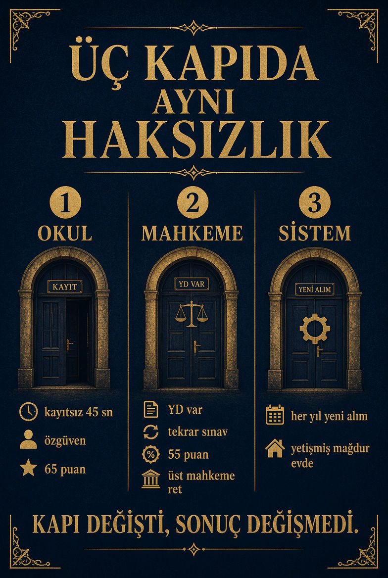 EssMagdurlari's tweet photo. #EğitimSonuSınavıMağdurları Okula girmek için ayrı okulu başarıyla bitirmek için ayrı emek verdik. Eğitim Sonu Sınavından(ESS) elendikten sonra hakkımız olanı almak için ayrı emek verdik. Mahkemeden çoğu devremizle birlikte olumlu karar alıp sınavı beklerken birden hepimizi tek idareye toplayıp yaklaşık 4 ay sonra hepimize mahkeme toplu red verdi. 1 ay sonra sisteme düşen red kararlarından 1 ay sınav (ESS) yapıldı. Normalde senede 2 kere yapılan ESS geçtiğimiz sene sadece mart ayında yapıldı bizler  o sınavdan sonra olumlu aldık ve yaklaşık 13 ay sınav bekledik. Bizlere toplu red verildikten 1 ay sonra Akademi sınav açtı. Eğitim Sonu Sınavından elenen yalnızca 6-7 arkadaşımız sınava girebildi, onlarıda tekrardan elediler. Belki bizlerde girebilseydik, bizleride tekrardan eleyeceklerdi. Bizler hakkımız olanı almaya mücadele ederken birde hukuki yollardan böyle olumsuz kararlar almak bizleri çok daha fazla yoruyor. İnsan kendisine ait olanı, hakkı olanı almak için neden devamlı mücadele etmek zorunda kalıyor. Bizler hiçbir zaman vazgeçmeyeceğiz ve pes etmeyeceğiz hakkımız olan mesleği,üniformayı alana kadar devam edeceğiz.

@RTErdogan @dbdevletbahceli @hasandogan @TC_icisleri @mustafaciftcitr @LeventUysalNEV @VeyselTipioglu @omerkarakas09 @YS_Turkoglu @Turhan_Comez @MuratBakan_35 @TurkPolisiTC @paedutr @avidrissahin @cuneytyuksel_ @bbismailerdem @ayyuceturkestas @birolaydinSP @kemalcelik007 @yusufahlatci @turan3400 @ahaber @tivi6medya @nowhaber @Haber @Haberturk @polismevzuat @Polissendikasi @EmniyetSen1 @ErcanSeki 
#Eylül 
#TekÇözümKademe 
#momsonn 
#SonDakika