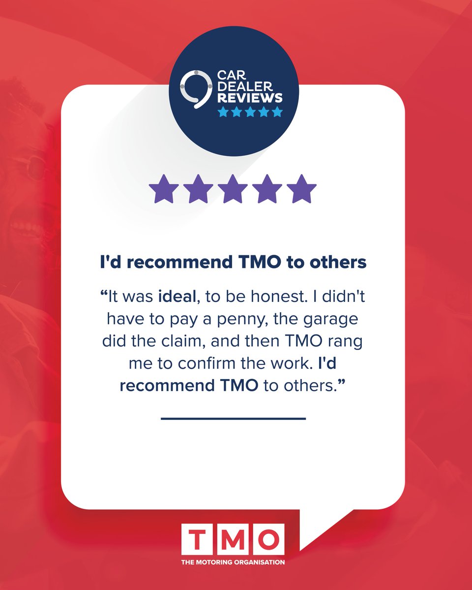 themotoringorg's tweet photo. When something goes wrong, the last thing you need is added stress or unexpected costs.

That’s why feedback like this means so much. No upfront payments, clear communication, and support right through to completion.

Simple, straightforward and worry-free. ⭐🤝 https://t.co/KyzBgfIBFY