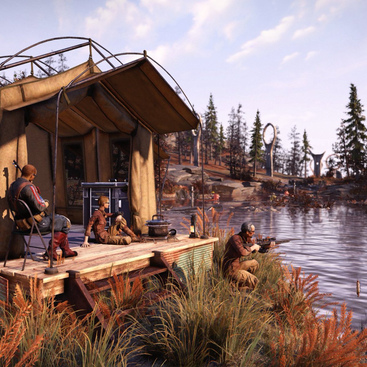 bethesda_ESP's tweet photo. 🍁🍂 ¡Feliz 1 de septiembre, moradores! El Yermo se prepara para el otoño.

Con la vuelta al cole asomando, ¿cuáles son vuestras actividades favoritas en Appalachia? 👀 https://t.co/nD8CHnEAMj