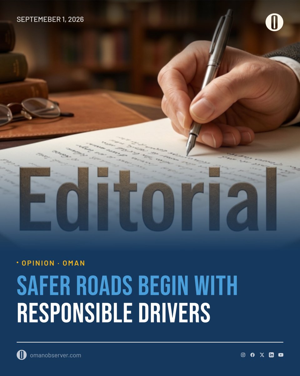 OmanObserver's tweet photo. Safer roads begin with responsible drivers 
@RoyalOmanPolice @mtcitoman 
#OmanObserver #Oman
https://t.co/ulYuotwfCe https://t.co/VfXRdDMcn3
