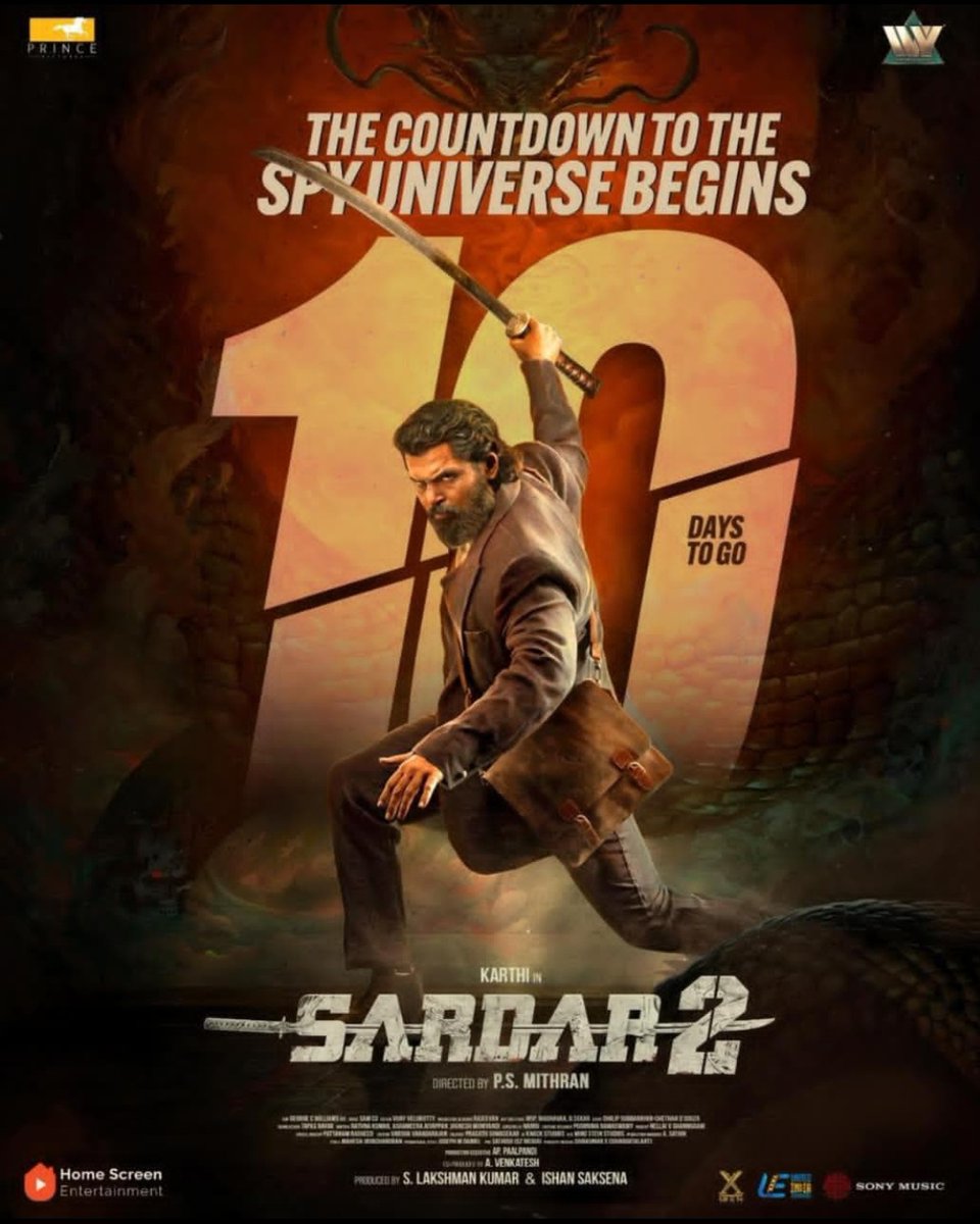 LACinemaTN's tweet photo. The countdown begins… and the spy universe is about to get a whole lot bigger! 🔥
Karthi is back with Sardar 2 — bigger, bolder, and more intense than ever. 💥🕵️‍♂️

🎬 SARDAR 2
⏳ The wait is officially on!

#Sardar2 #Karthi #tamilcinema #kollywood #spyuniverse https://t.co/24vWy5hpq1