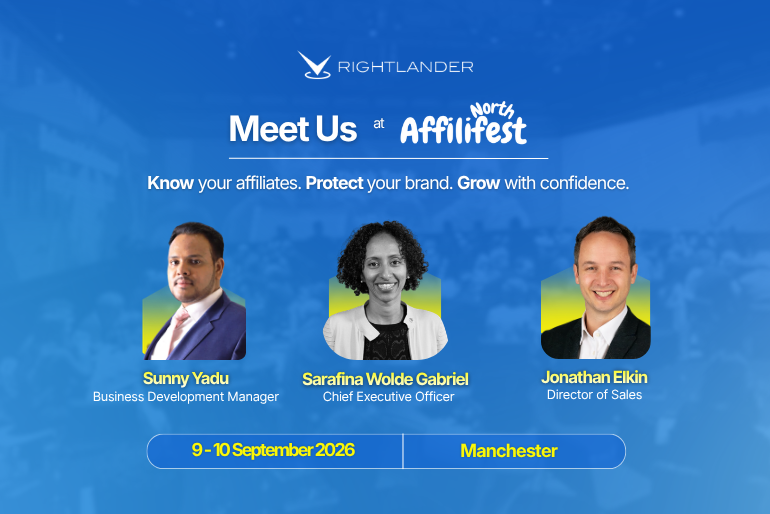 Rightlander_com's tweet photo. We help brands see more, manage risk and make better decisions about their marketing partnerships.

📍 Find us at Stand 4
📅 9–10 September | Affilifest North

If you’re heading to Manchester, come and say hello. We’d love to show you what’s happening beyond the click. https://t.co/dHRHdWgbGK