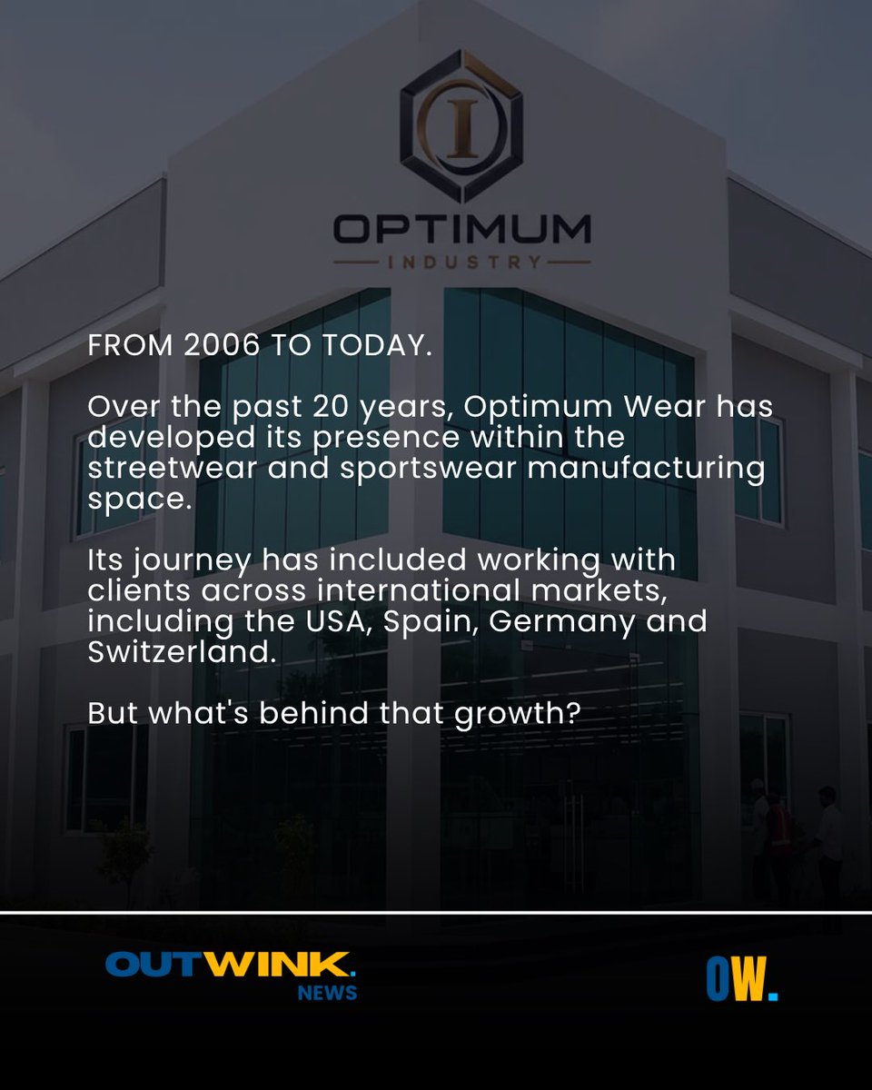 outwinkcom's tweet photo. 20 YEARS OF MANUFACTURING. WHAT’S THE STORY?

Since 2006, Optimumhas grown from a manufacturer into an international apparel production operation.

Read the full story → https://t.co/JCy4Jd1EnA

#outwink #outwinknews #outwinktopmanufacturer #manufacturer https://t.co/bs0YhMfxvk