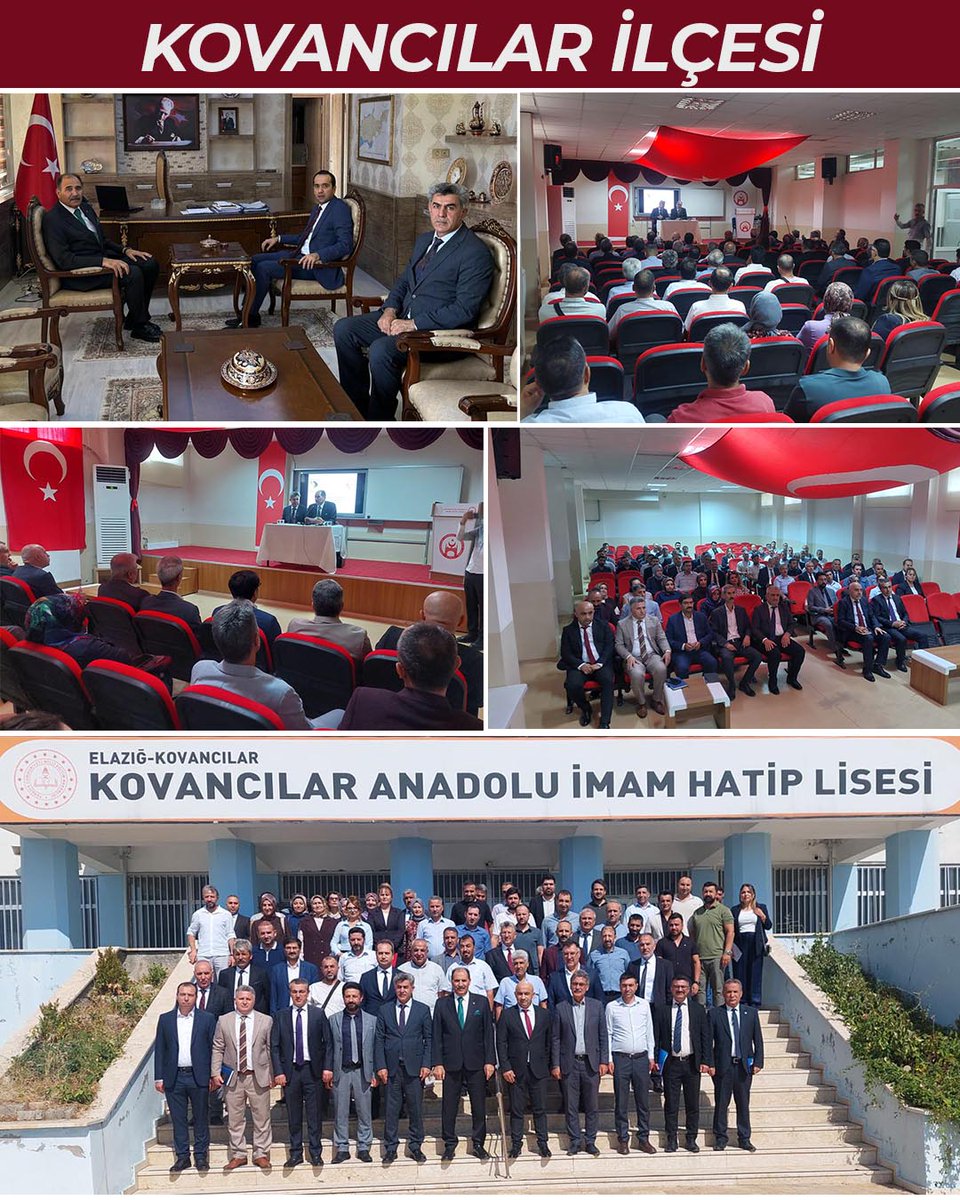 elazigmem's tweet photo. 📍Kovancılar İlçesi
📌 İl Müdürümüz Aziz GÜN, Kovancılar İlçemizde İnceleme ve Temaslarda Bulundu.

İl Millî Eğitim Müdürümüz Aziz Gün, eğitim faaliyetlerini yerinde incelemek ve değerlendirmelerde bulunmak üzere Kovancılar ilçesine bir ziyaret gerçekleştirdi.

Program kapsamında ilk olarak Kovancılar Kaymakamı Abdulhamid Uyar’ı makamında ziyaret eden Müdür Gün, ilçedeki eğitim yatırımları, okulların fiziki durumu, devam eden projeler ve kurumlar arası iş birliği konularında istişarelerde bulundu. Görüşmede ayrıca, eğitimde fırsat eşitliğinin güçlendirilmesi, dezavantajlı öğrencilerin desteklenmesi ve okul güvenliği gibi başlıklar da ele alındı.

Ziyaretin devamında İlçe Millî Eğitim Müdürü Murat Kaya ile bir araya gelen İl Müdürümüz Gün, ilçede yürütülen eğitim-öğretim faaliyetleri hakkında detaylı bilgi aldı.

Görüşmede, akademik başarıyı artırmaya yönelik çalışmalar, öğretmenlerin mesleki gelişim süreçleri, okullardaki fiziki ihtiyaçlar ve yeni eğitim öğretim yılına hazırlıklar değerlendirildi. Ayrıca, sosyal, kültürel ve sportif faaliyetlerin artırılması ile öğrencilerin çok yönlü gelişimlerinin desteklenmesine yönelik planlamalar da gündeme geldi.

İlçe Millî Eğitim Müdürlüğü ziyaretinin ardından Müdür Gün, ilçede görev yapan okul ve kurum yöneticileriyle kapsamlı bir değerlendirme toplantısı gerçekleştirdi. Toplantıda, eğitimde kaliteyi artırmaya yönelik stratejiler, öğrenci devam-devamsızlık durumları, ölçme ve değerlendirme süreçleri, rehberlik hizmetlerinin etkinliği ve okul-aile iş birliğinin güçlendirilmesi konuları ele alındı.

Bununla birlikte, Türkiye Yüzyılı Maarif Modeli çerçevesinde yürütülen çalışmalar, değerler eğitiminin etkin şekilde uygulanması, dijitalleşme sürecine uyum, sosyal medya kullanımında kurumsal hassasiyetler ve öğrenci merkezli eğitim anlayışının yaygınlaştırılması gibi önemli başlıklar üzerinde duruldu. Okul yöneticilerinin görüş ve önerileri alınarak sahadaki ihtiyaçlar değerlendirildi.

İl Millî Eğitim Müdürümüz Aziz Gün, toplantıda yaptığı değerlendirmede, eğitimde başarının ekip çalışmasıyla mümkün olduğunu belirterek, tüm paydaşların koordinasyon içinde hareket etmesinin önemine dikkat çekti. İlçe genelinde eğitim kalitesini daha üst seviyelere taşımak için çalışmaların kararlılıkla sürdürüleceğini ifade etti. @tcmeb @Yusuf__Tekin @numanhatipoglu @gun_aziz #Elazığ