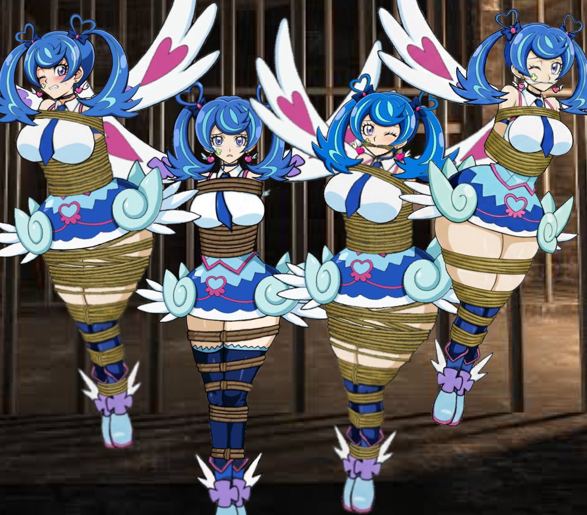 blueangelrope's tweet photo. みんなもエロかわヒロインのブルーエンジェルが登場する遊戯王VRAINSを見よう！ https://t.co/BYG7eRMvDZ