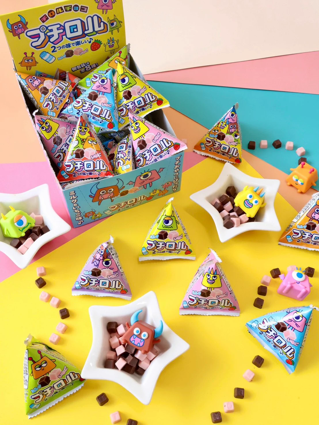 チロルチョコ в X: „✨本日発売✨ プチロルテトラ チロルチョコ約24分