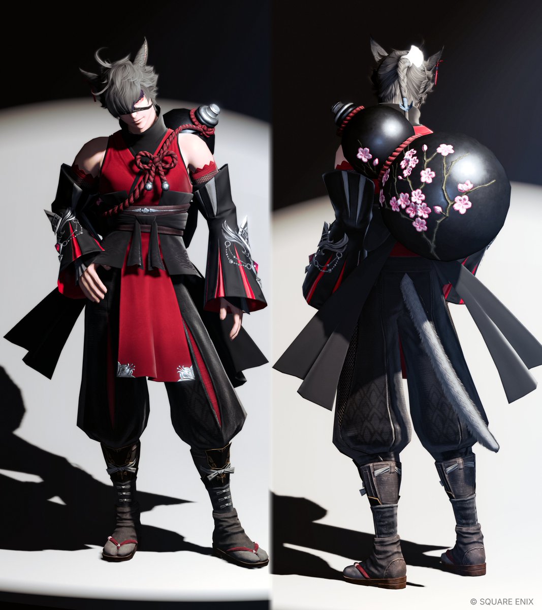 Antli_2032's tweet photo. 夜桜衣装
胴と足だけですがオスッテで着てみるとこんな感じでした🌸
#FFXIV https://t.co/1KyNSGxlAF