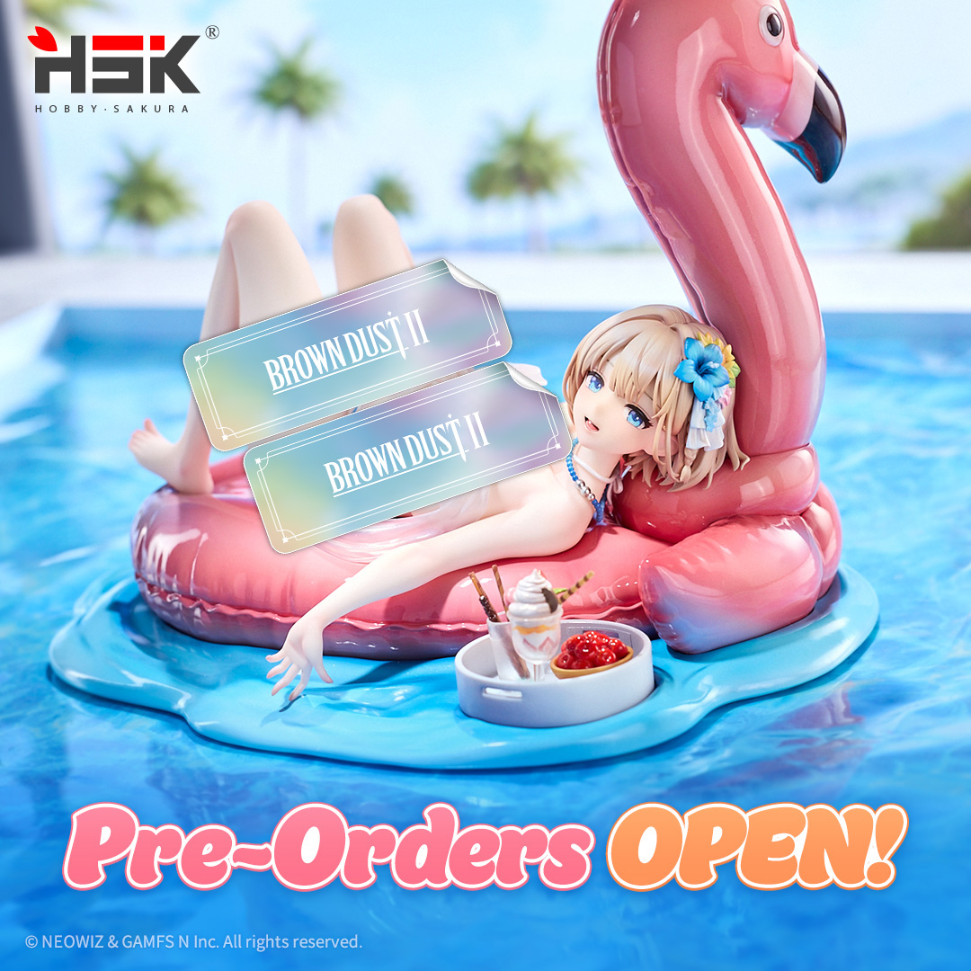 BROWNDUST2_EN's tweet photo. 📢 Hot Summer Dream Justia Figure Pre-Order Notice

Feel the refreshing summer breeze 🌊
Hot Summer Dream Justia figure pre-orders are now open!

⏰ ~ October 10, 2026 (Sat), 14:59 (UTC)

⚒ Hobby-Sakura (HSK)
🩱 1/7 Scale

🔗 Pre-Order
https://t.co/AOONi6Mq1n

#BrownDust2 #Figure #PreOrder