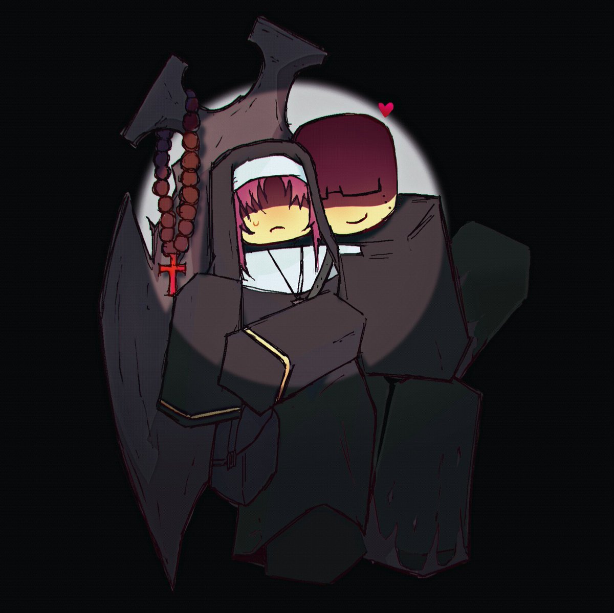 so000_ooo's tweet photo. 존도, 제인도 수녀신부 스킨이 보고싶어 #johndoe #janedoe #forsaken #forsakenroblox https://t.co/h8p9koIgSc