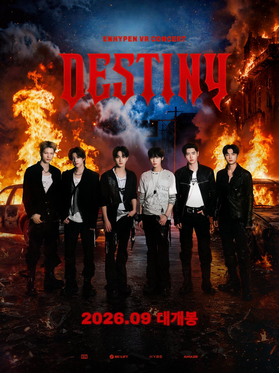 AMAZE_KR's tweet photo. <ENHYPEN VR CONCERT : DESTINY>

피할 수 없는 운명으로 묶인
#엔하이픈 과 당신의 이야기💫

🔗https://t.co/PXScSon5Ev

❤️‍🔥9월 대개봉❤️‍🔥

#ENHYPEN #DESTINY #데스티니
#ENHYPEN_VRConcert #VR콘서트 #브이알콘서트 https://t.co/ua8gJovGFj